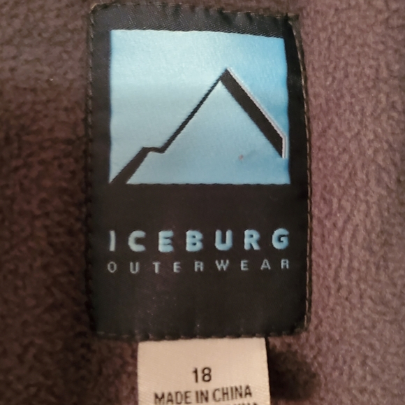 Boys Puffer winter coat size 18 red and gray - Picture 3 of 3